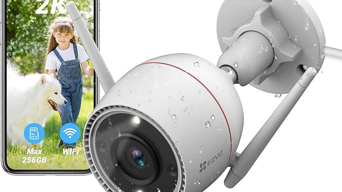 Telecamera WiFi Esterno 3MP Visione Notturna AI Alexa