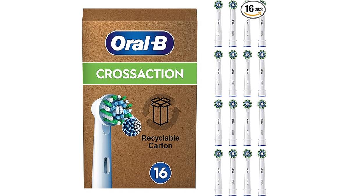 Testine Ricambio Oral-B Cross Action 16 Pezzi Pulizia Profonda