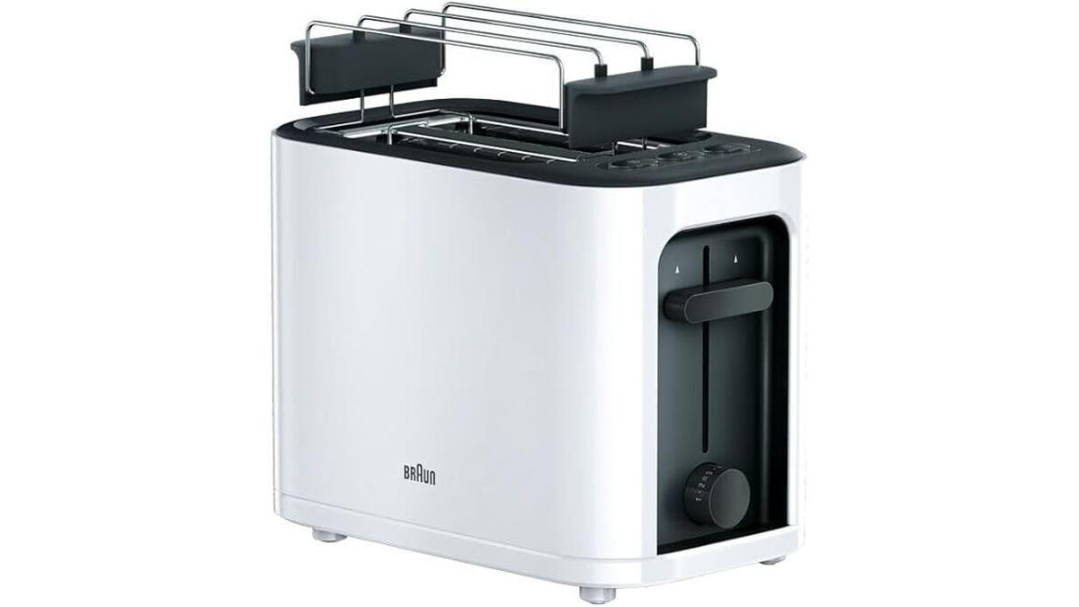 Tostafette Braun HT3010WH 1000W 7 Livelli Doratura Scongelamento