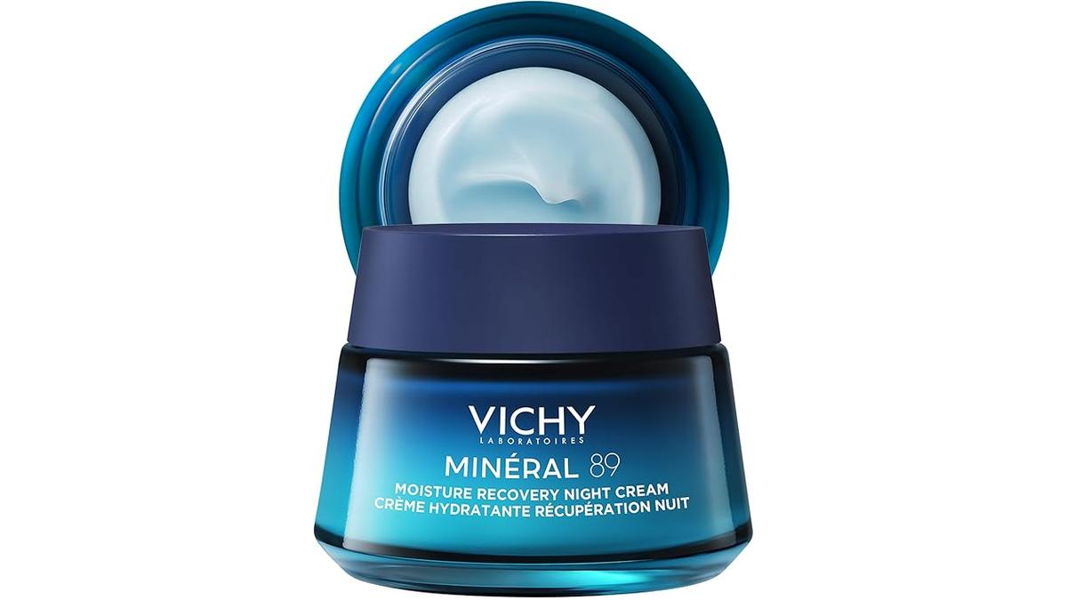 Vichy Minéral 89 Crema Notte Idratante 50 ml con Acido Ialuronico e Melatonina