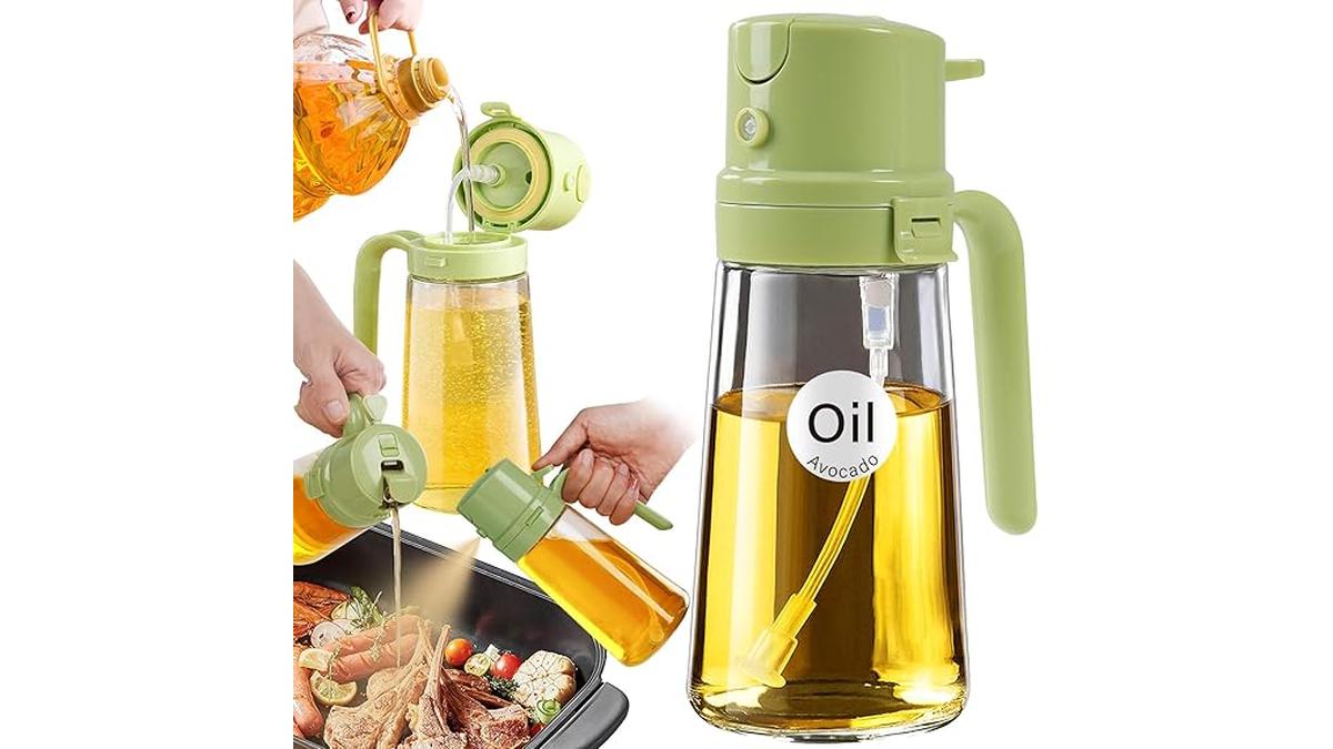 YARRAMATE Spruzzino Olio 2 in 1 470ml Verde per Friggitrice Aria