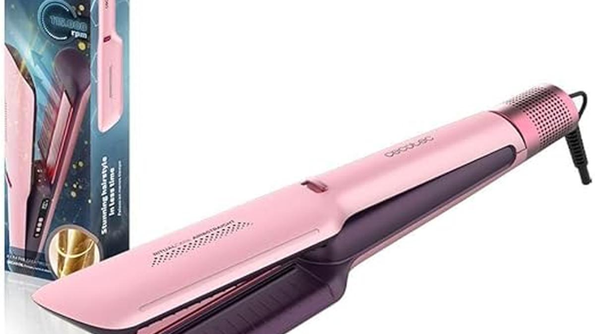 Cecotec Piastra Asciugacapelli Air Lisse 600W 230ºC Ionica Filtro Estraibile