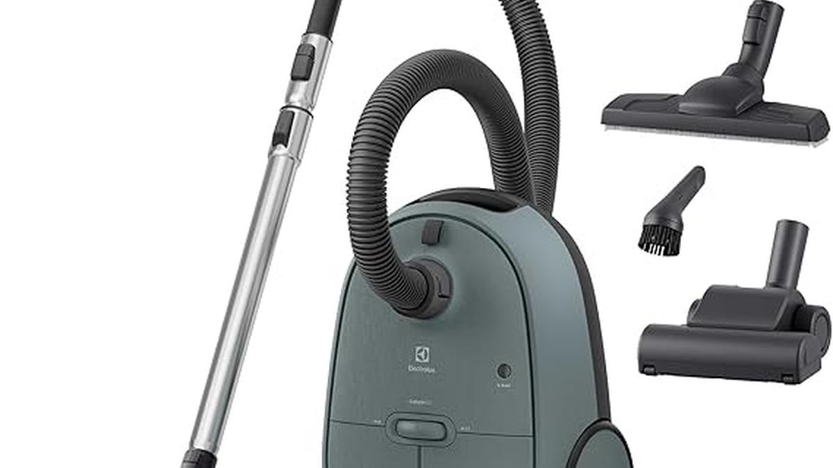 Aspirapolvere Electrolux EB61C4OG Potente 750W Silenzioso 73dB Verde Oceano 3.5L Sacco