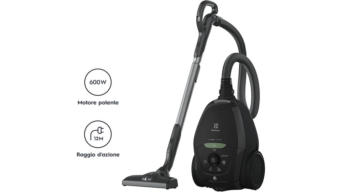 Aspirapolvere Electrolux Pure D8.2 600W AeroPro Filtro HEPA Silenzioso 57dB