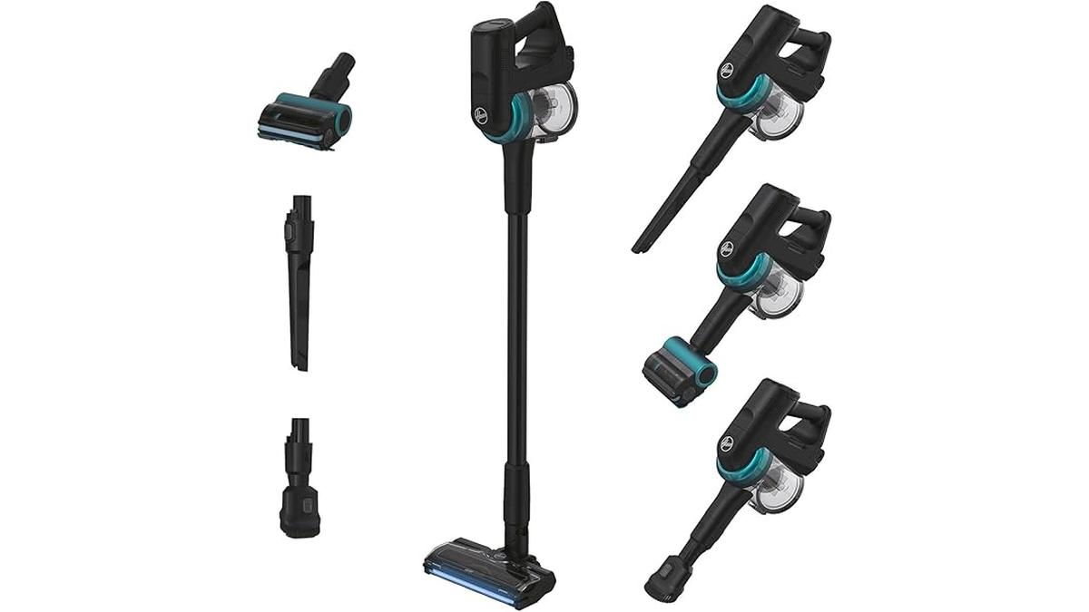 Aspirapolvere Hoover HF410P Senza Fili 360° Spazzola Antigroviglio Mini Turbo LED