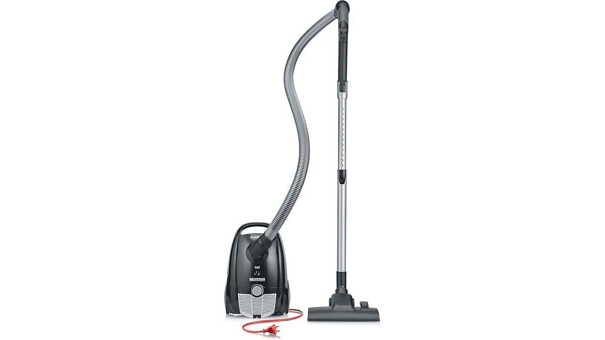 Aspirapolvere SEVERIN Compatto 750W Silenzioso 8m Raggio d’Azione Nero BC 7030