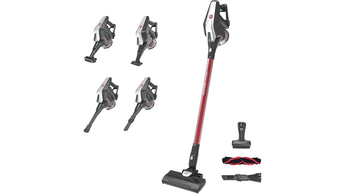 Aspirapolvere Senza Filo Hoover HF300 HF322TP 240W 40 Minuti Autonomia Ciclonico Blu
