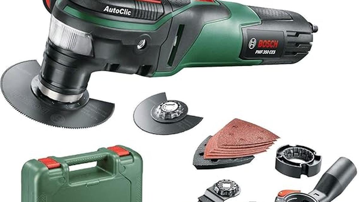 Bosch PMF 350 CES Utensile Multifunzione 350W Valigetta Starlock nero verde