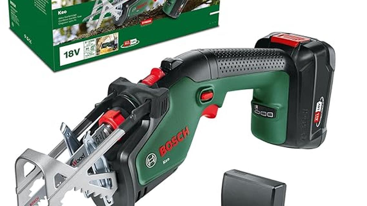 Bosch Sega Giardino Batteria Keo 18V 2Ah Lama Precisione 80mm