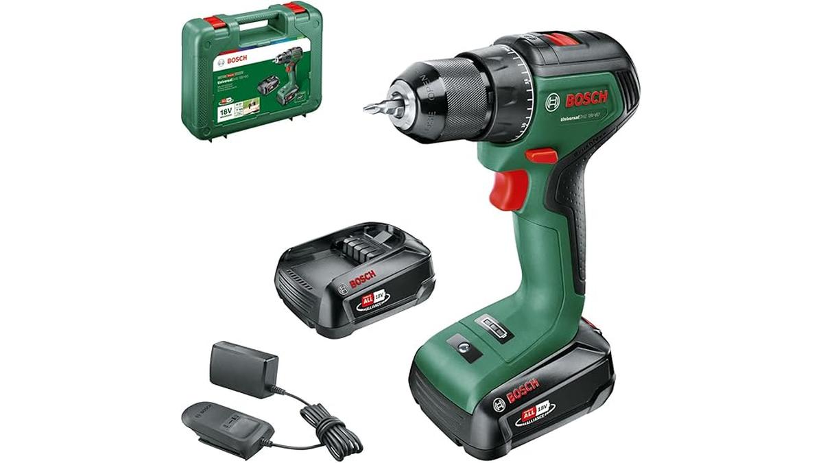 Bosch Trapano Avvitatore Batteria UniversalDrill 18V 60 2 Batterie Valigetta