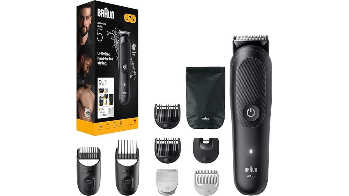 Braun Rifinitore All-in-One Series 5 Rasoio Elettrico 9in1 Nero