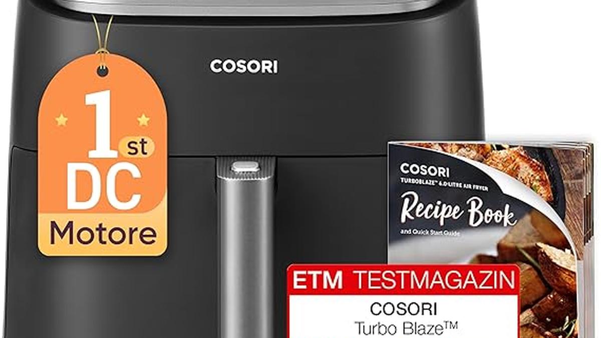 COSORI Friggitrice Aria Turbo Blaze 6L 9 Funzioni 110 Ricette 1725W