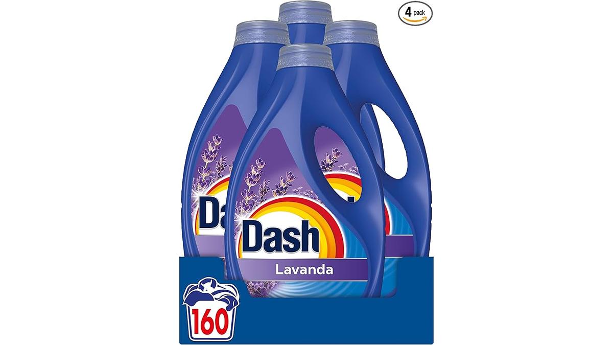 Dash Detersivo Liquido Lavatrice Lavanda 160 Lavaggi Igienizza Freschezza Efficace A Freddo