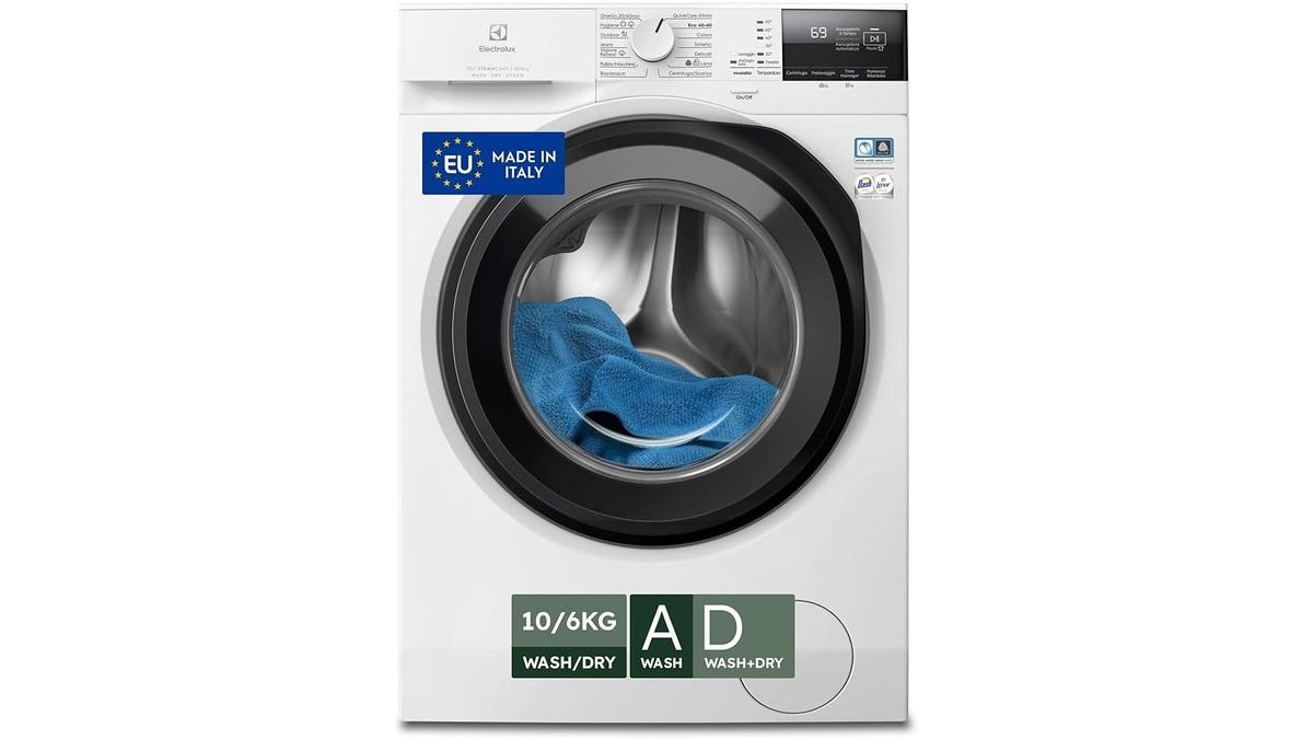 Electrolux DualCare 700 Lavasciuga 10kg Bianco SensiCare+ 1550Giri ClasseD
