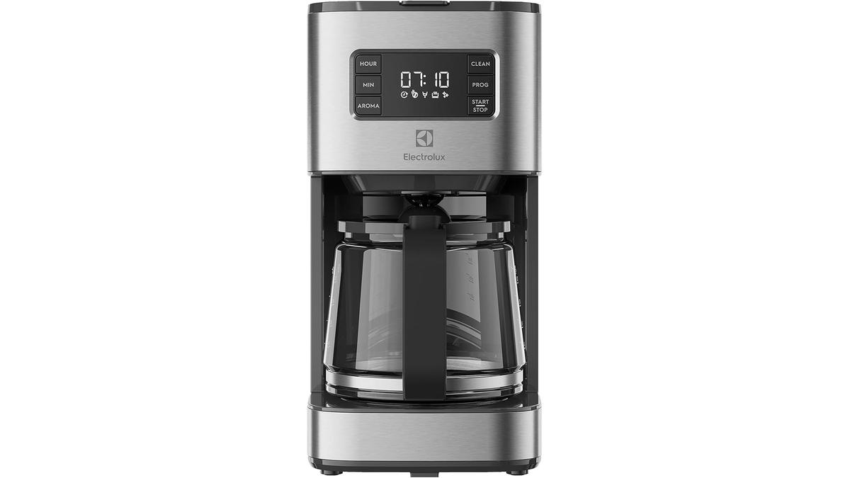 Electrolux E5CM1-6ST Macchina Caffè Americano Timer Programmabile Caraffa Isotermica 1,38L Acciaio Inox