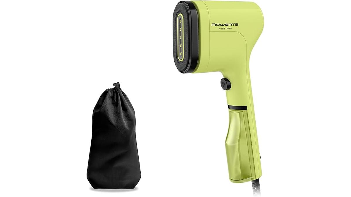 Ferro Verticale Portatile Rowenta Pure Pop Vapore 1300W Giallo Limone DR2025