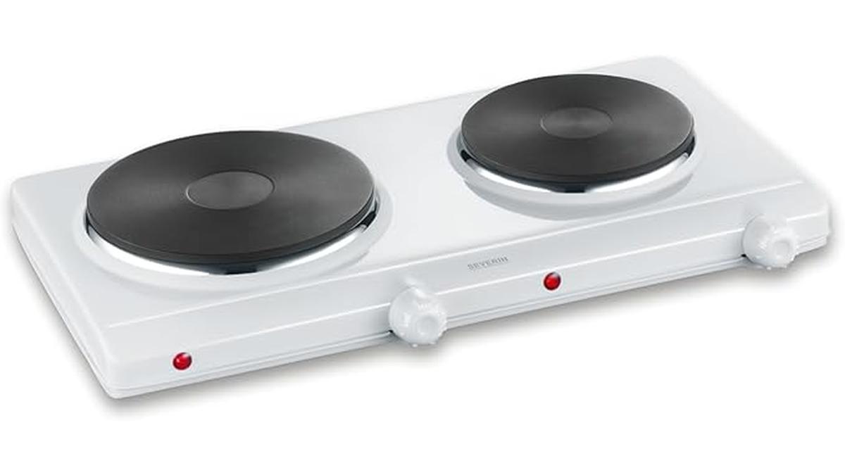 Fornello Elettrico SEVERIN DK 1042 Due Fuochi 1500W 1000W Termostati Ghisa Indeformabili