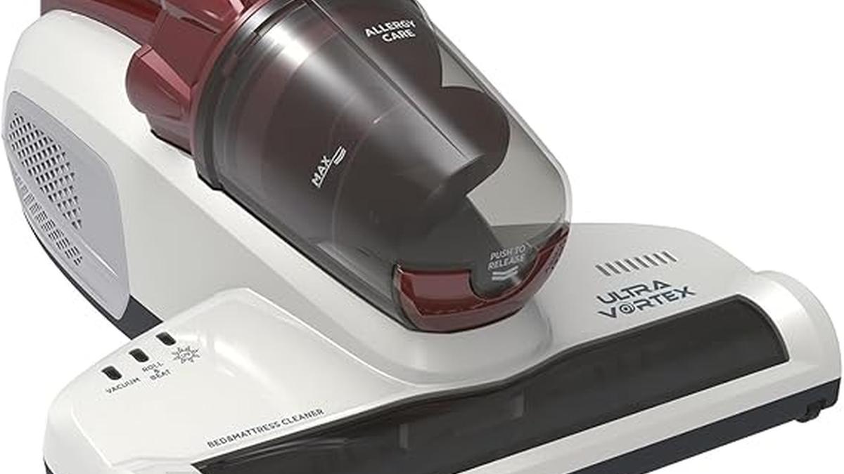 Hoover Ultra Vortex MBC500UV Battimaterasso UV-C 500W Antiacaro e Allergeni Rosso