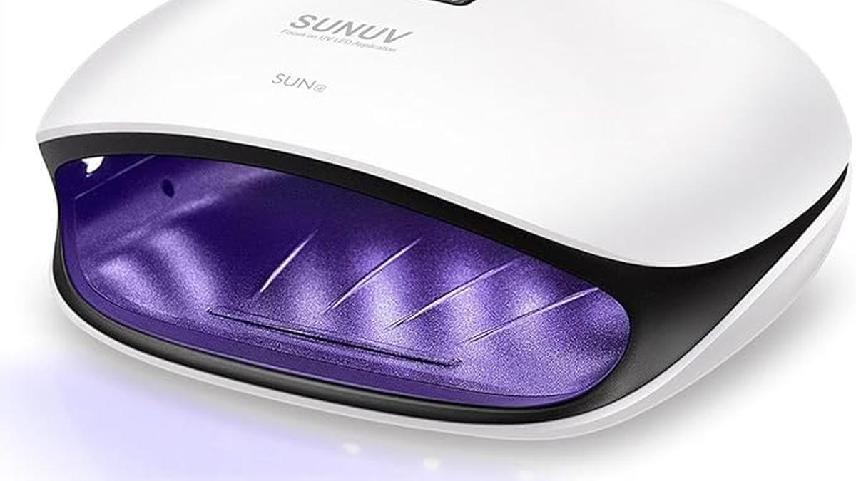 Lampada Unghie UV LED SUN4 Asciuga Gel Manicure con Timer e Sensore Nera