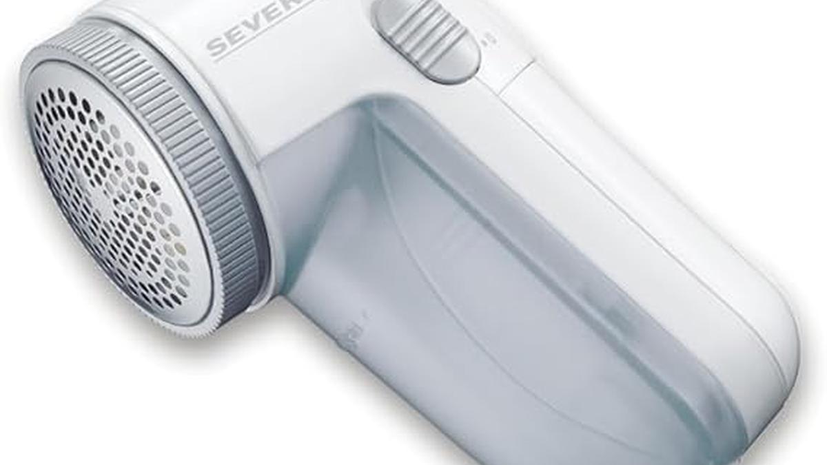 Levapelucchi SEVERIN Portatile Batteria Griglia Metallica 2 Batterie Inclusa CS 7976 Grigio/Bianco