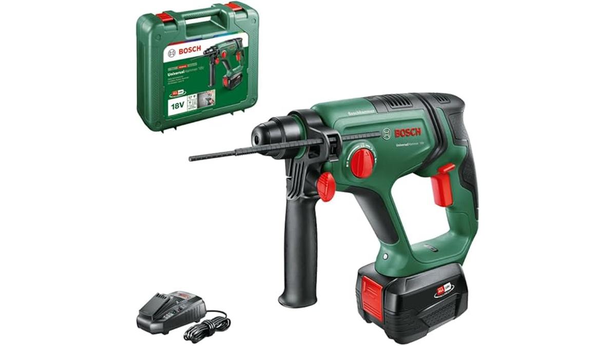 Martello Perforatore Bosch UniversalHammer 18V Batteria 4Ah SDS Plus výkon 2J