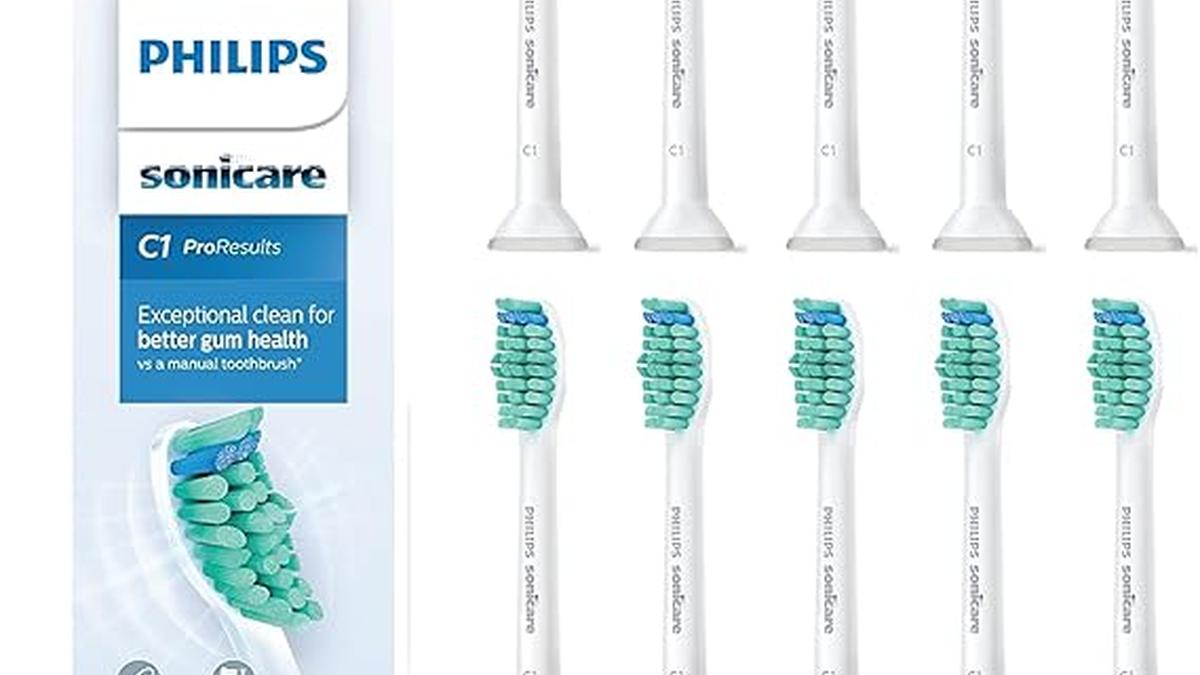 PHILIPS Sonicare Testine C1 ProResults 10 pz HX6010/32 per Spazzolino Elettrico