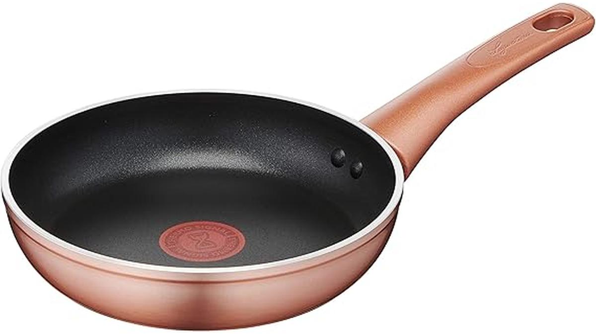 Padella Antiaderente Lagostina Ø 24 cm Alluminio Effetto Rame Manico Ergonomico