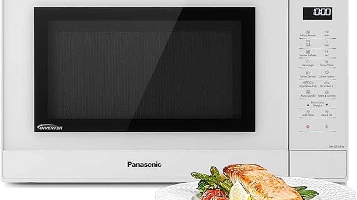 Panasonic NN-GT45K Forno Microonde Grill 31L 1000W Inverter 24 Programmi Automatici Bianco