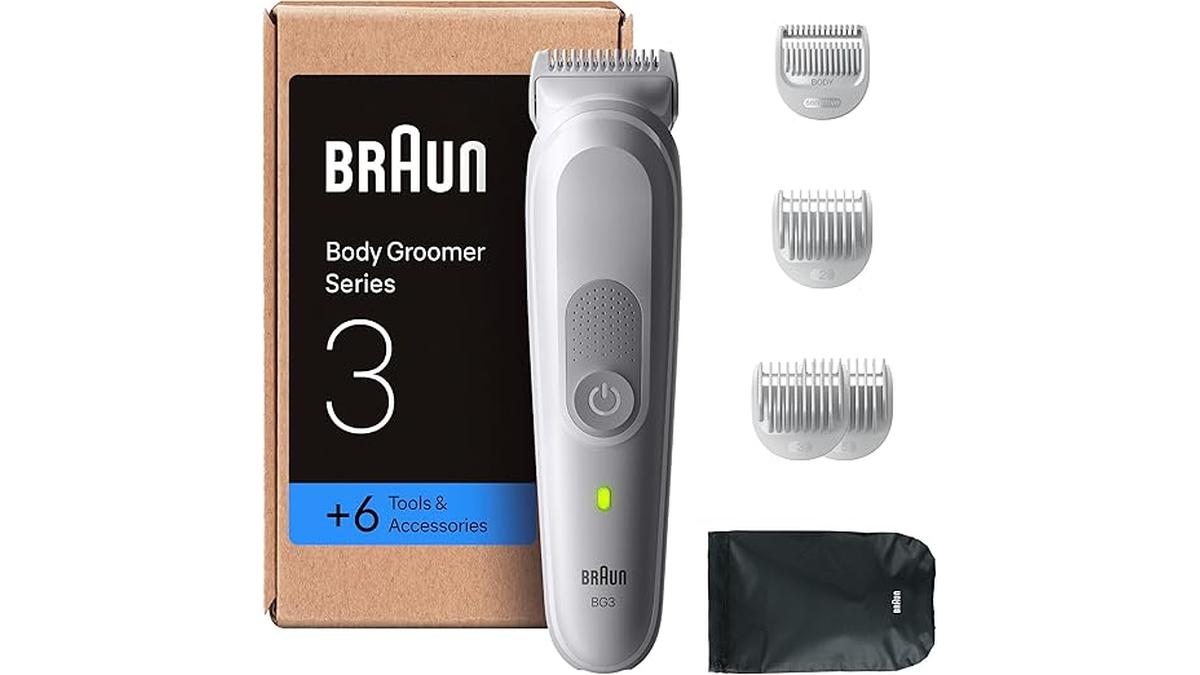 Rasoio Elettrico Uomo Braun Series 3 SkinGuard Impermeabile BG3575 80 Min Utilizzo