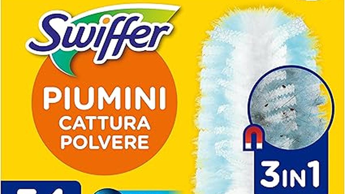 Swiffer Duster Piumini Cattura Polvere Giga 54 Pz Raggiungi Punti Difficili