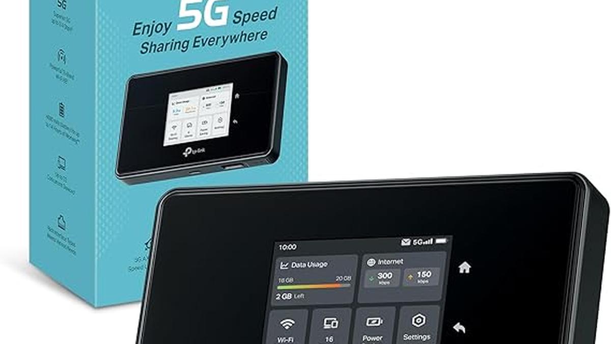 TP-Link M8550 Router WiFi 5G Tri-Band AXE3600Mbps Touchscreen Batteria 4700mAh VPN fino a 32 Dispositivi