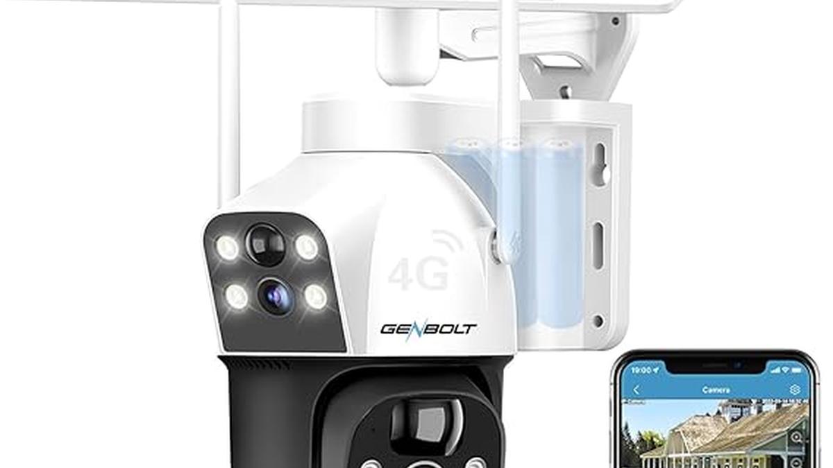Telecamera Solare 3G 4G LTE 2.5K Senza Fili Esterno con SIM e Batteria 15600mAh