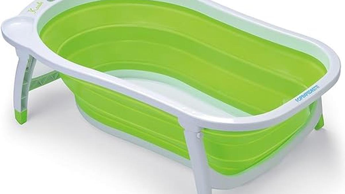 Vaschetta Pieghevole Soffietto Foppapedretti Verde per Bambini fino a 15 kg