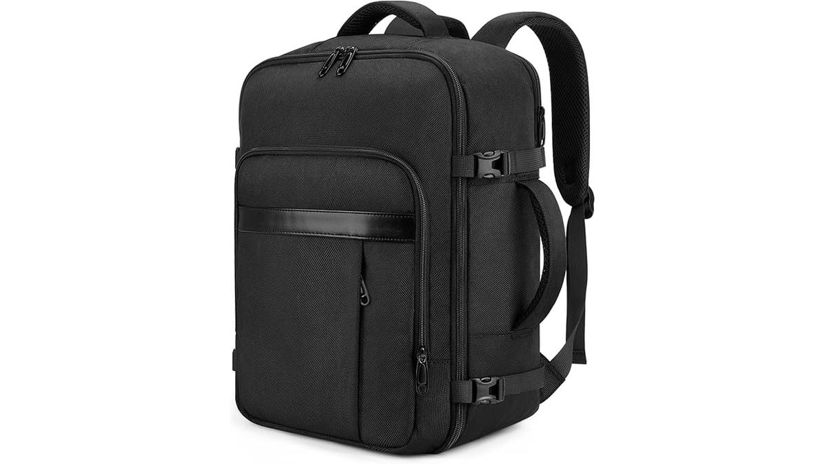 Zaino Ryanair 40L Impermeabile per Laptop 15.6 Bagaglio a Mano Moda Nero
