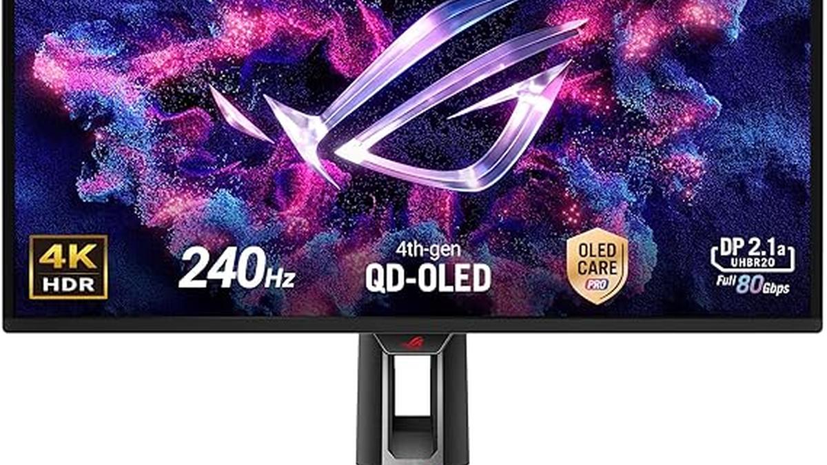 ASUS ROG Swift PG27UCDM Monitor 26.5″ 4K OLED 240Hz G-SYNC Nero
