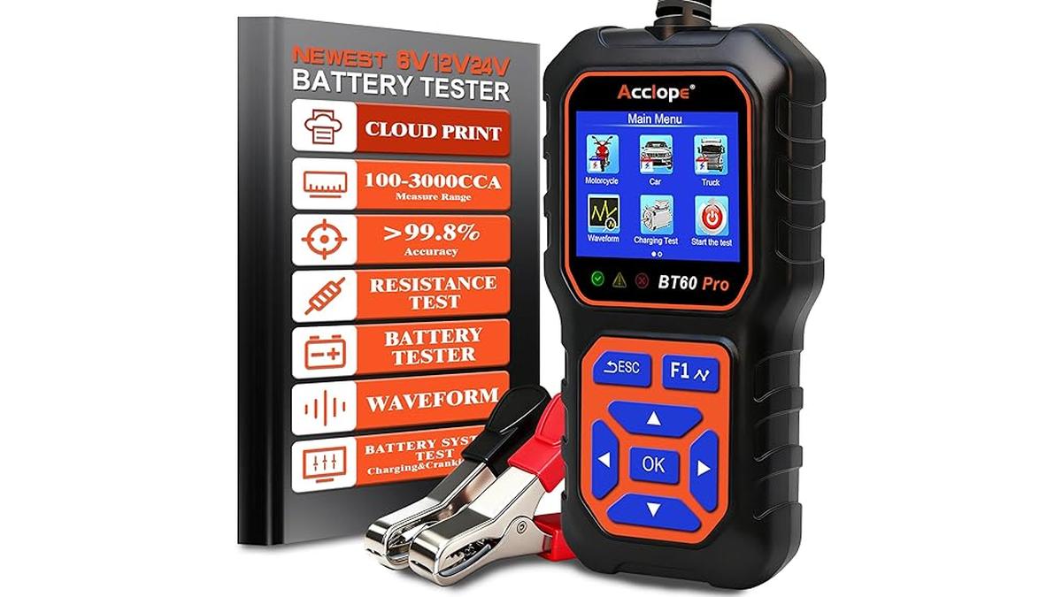 BT60 Pro Tester Batterie Auto 100-3000 CCA Cloud 6V 12V 24V AGM Litio Gel Analizzatore Alternatore Avviamento Carica Auto Moto Camion Furgoni