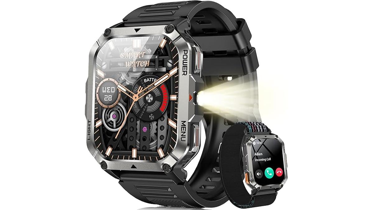 Blackview Smartwatch Militare Uomo Fitness Bluetooth 115+ Modalità Sportive Orologio Intelligente 900mAh Cardiofrequenzimetro