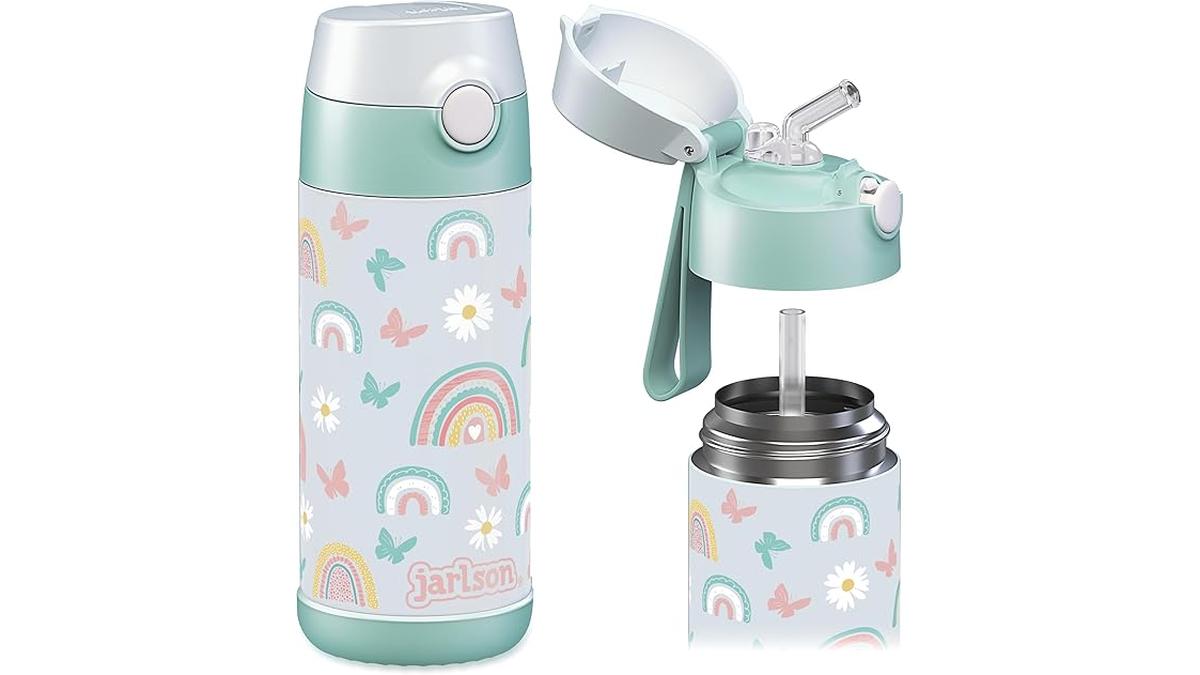 Borraccia Termica Bambini 350ml Charli Arcobaleno Acciaio Inox Senza BPA
