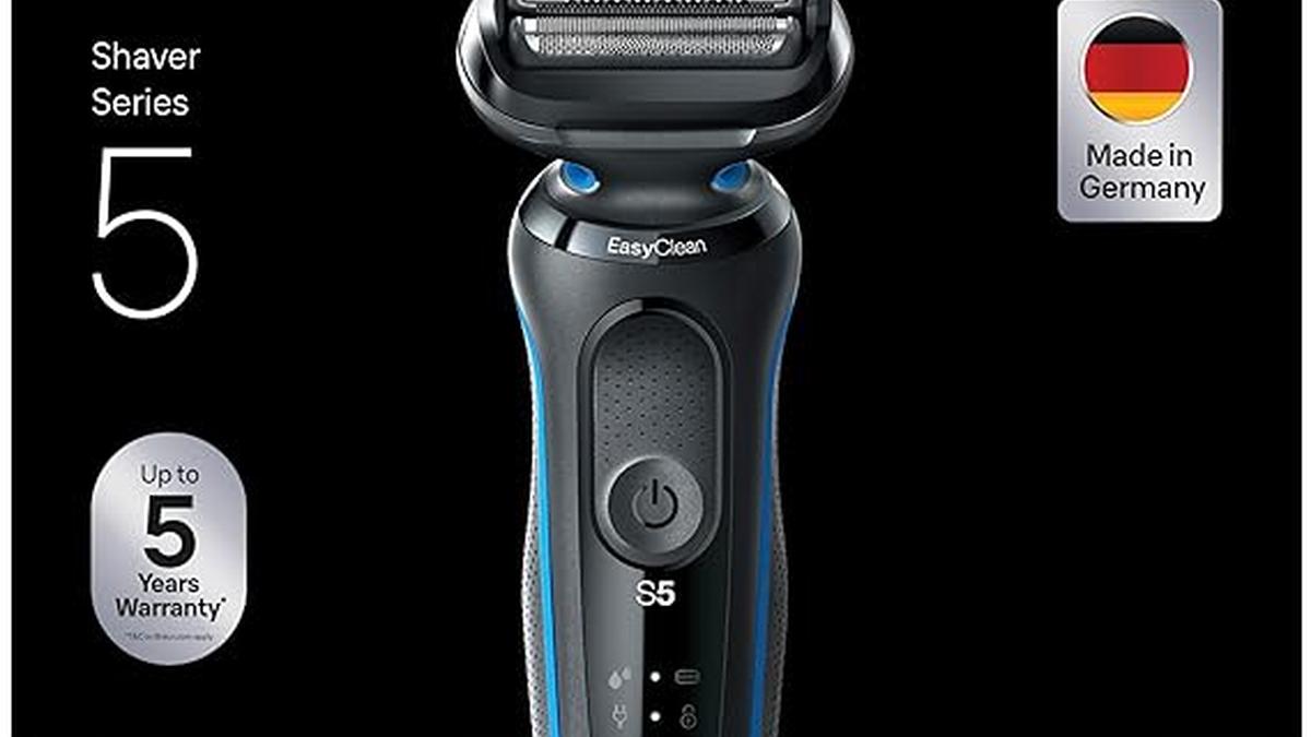 Braun Series 5 Regolabarba Elettrico Wet&Dry Ricaricabile Blu 51-B1000s