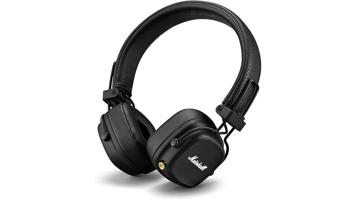 Cuffie Bluetooth Marshall Major IV On Ear wireless pieghevoli 80 ore nero