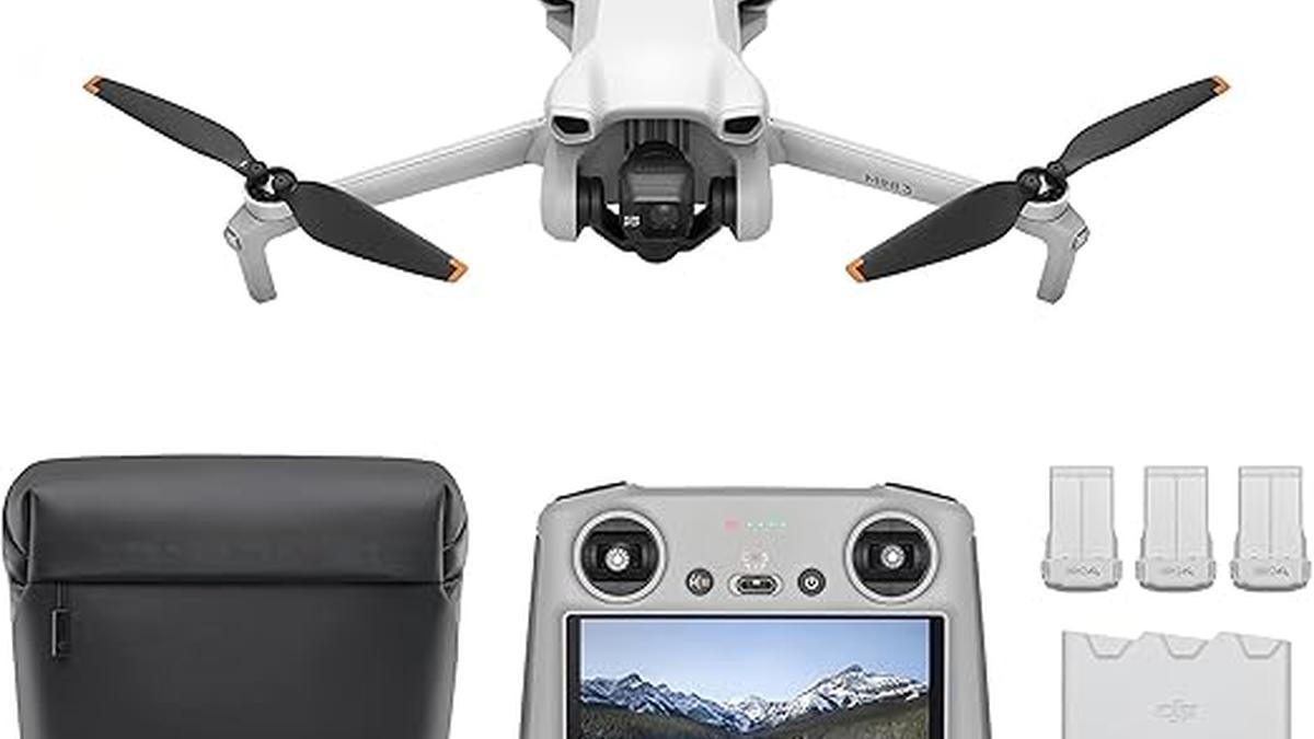 DJI Mini 3 Combo Drone 4K HDR Leggero con 3 Batterie e 10 km di Trasmissione
