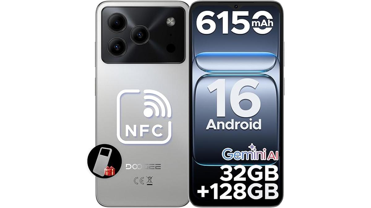 DOOGEE Note 56 Pro Smartphone Android 6.56 Pollici 90Hz 6150mAh 2TB Memoria Dual SIM 4G Face ID Ottimizzato