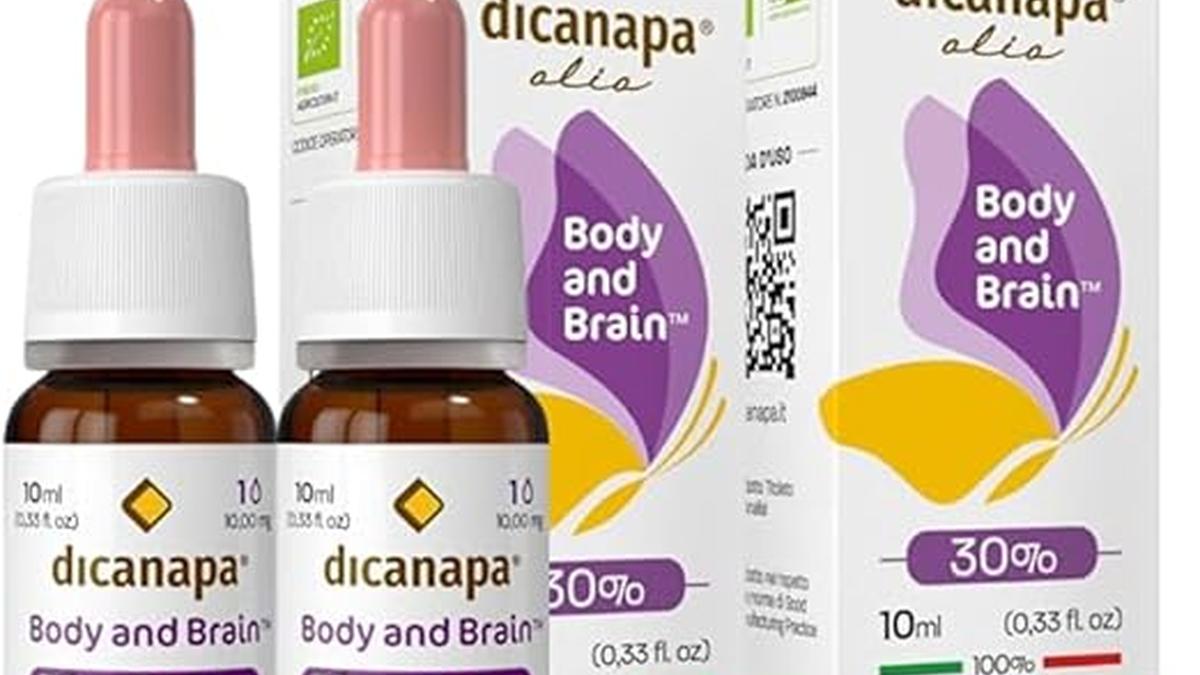Dicanapa Olio di Canapa 30% Biologico Made in Italy 2x10ml Spremitura a Freddo Vegan
