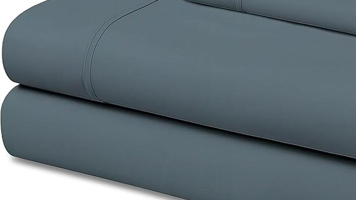 EasyCosy Lenzuola Singolo 90×200 Microfibra Grigia Oeko-Tex 3 Pezzi