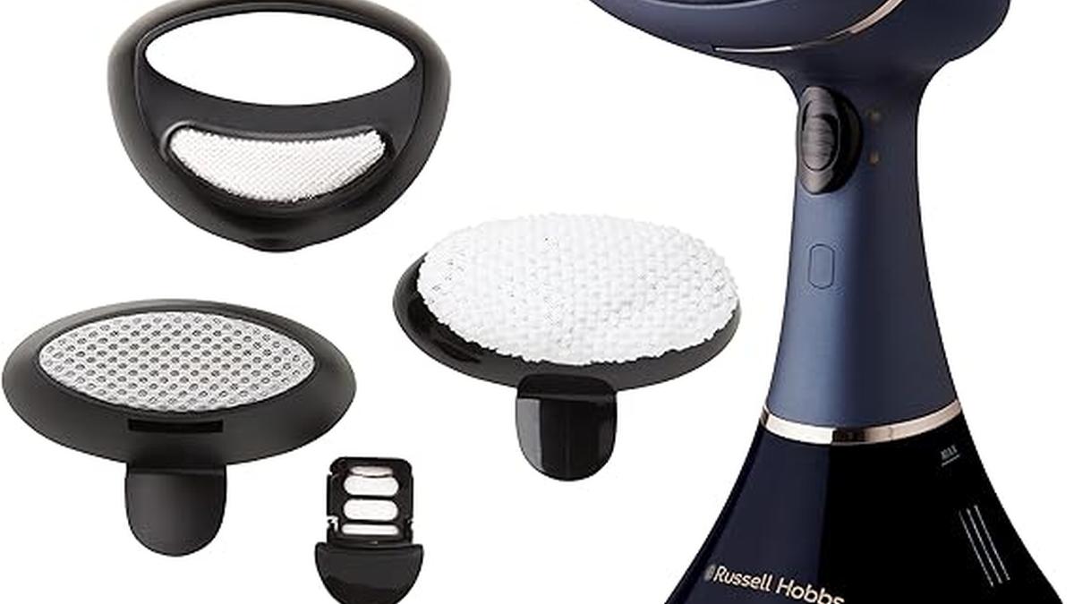 Ferro Stiro Verticale Russell Hobbs Steam Genie Antibatterico 1800W 32g/min Ceramica Accessori 28041-56