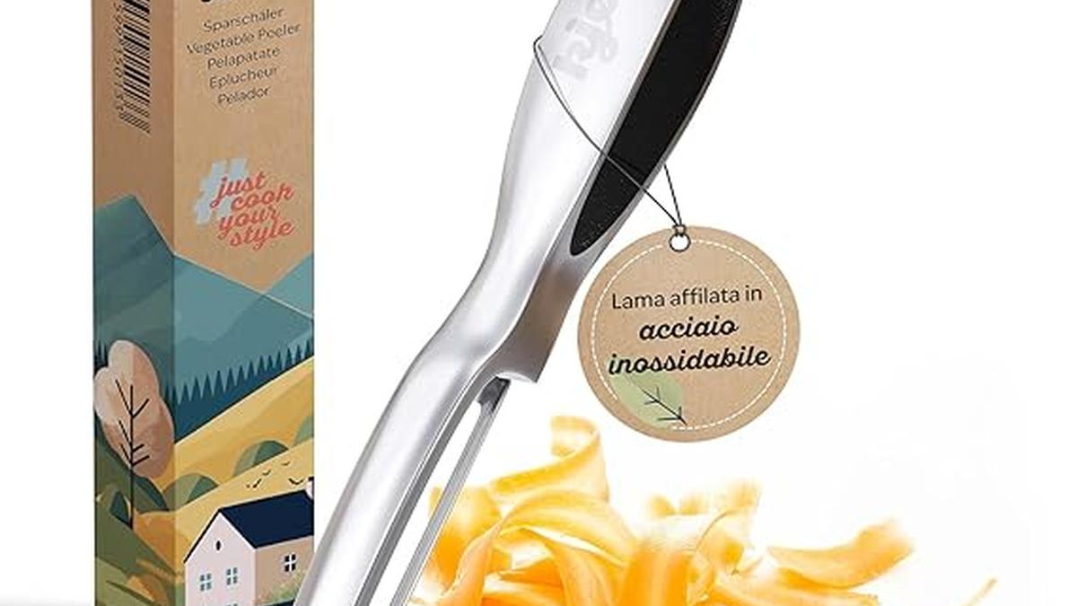“Kjøk Pelapatate Professionale Acciaio Inossidabile Impugnatura Antiscivolo”