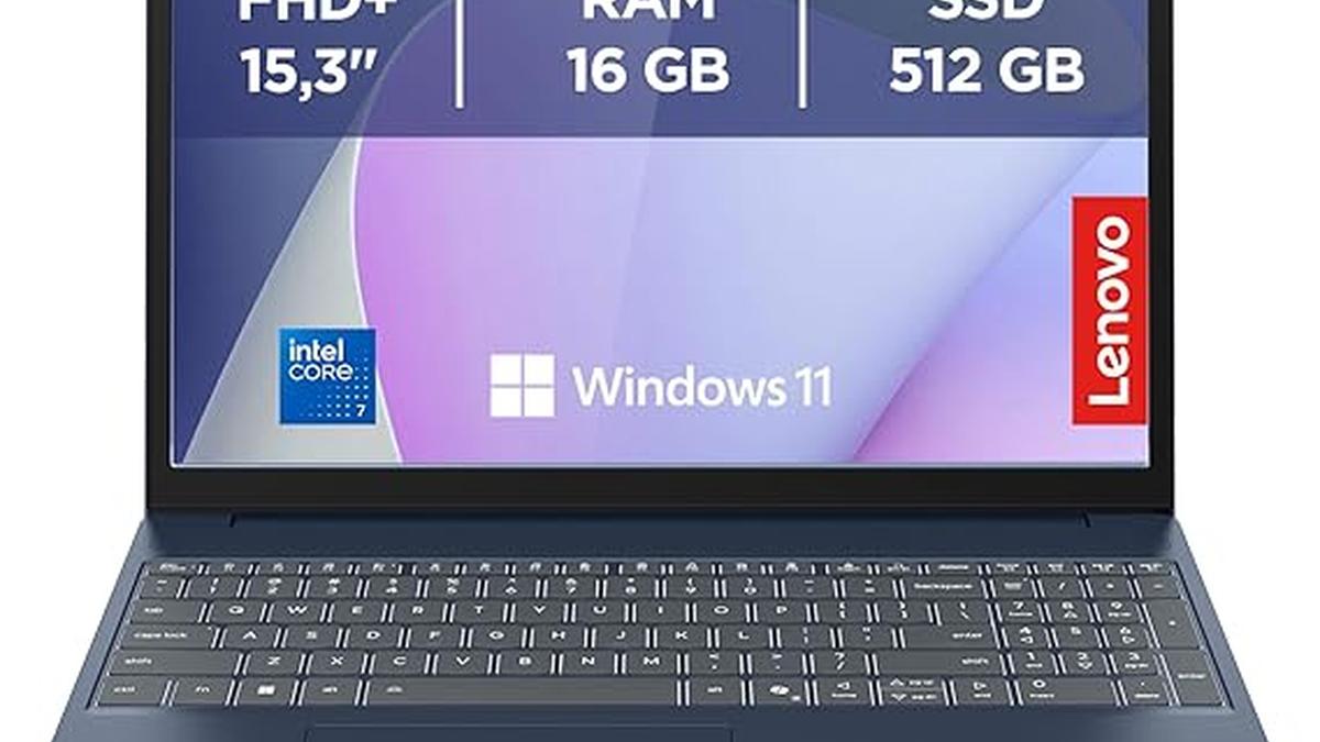 Lenovo IdeaPad Slim 3 15.3″ WUXGA Intel Core 7 16GB RAM 512GB SSD Windows 11 Cosmic Blue