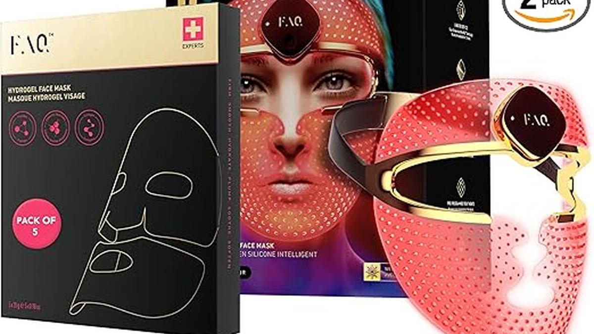 Maschera LED Collagene 8 Colori Idratante Lenitiva Pelli Radianti