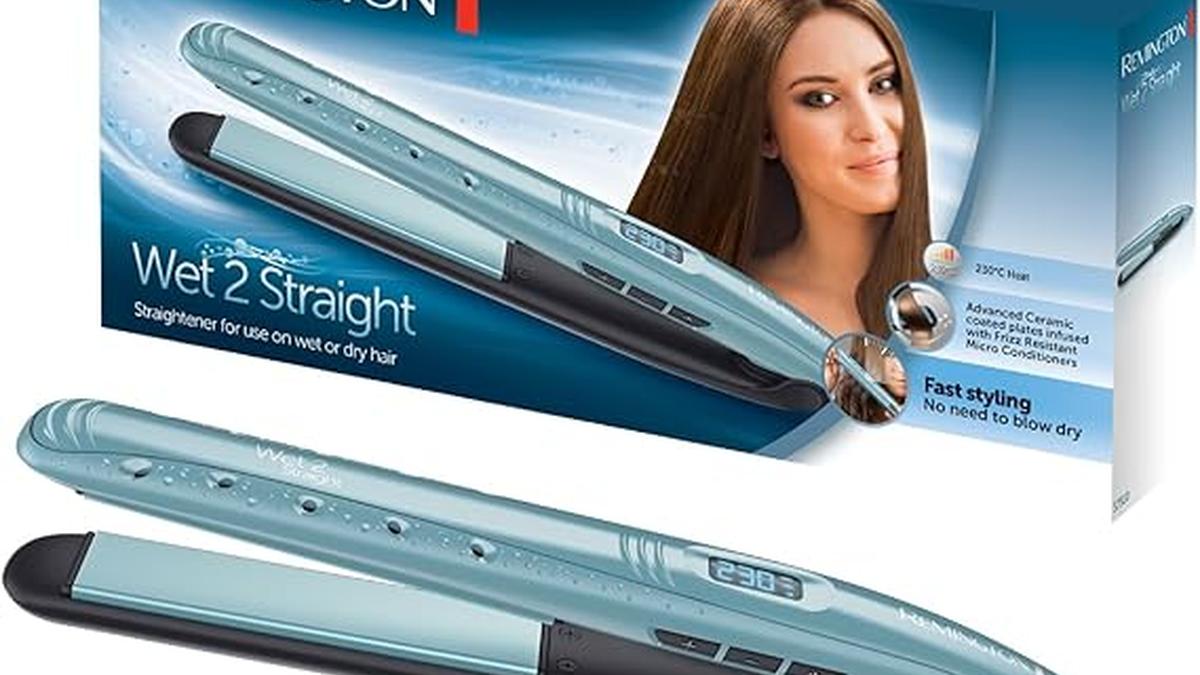 Piastra Remington Wet2Straight S7300 per Capelli Lisci e Asciutti 140-230°C