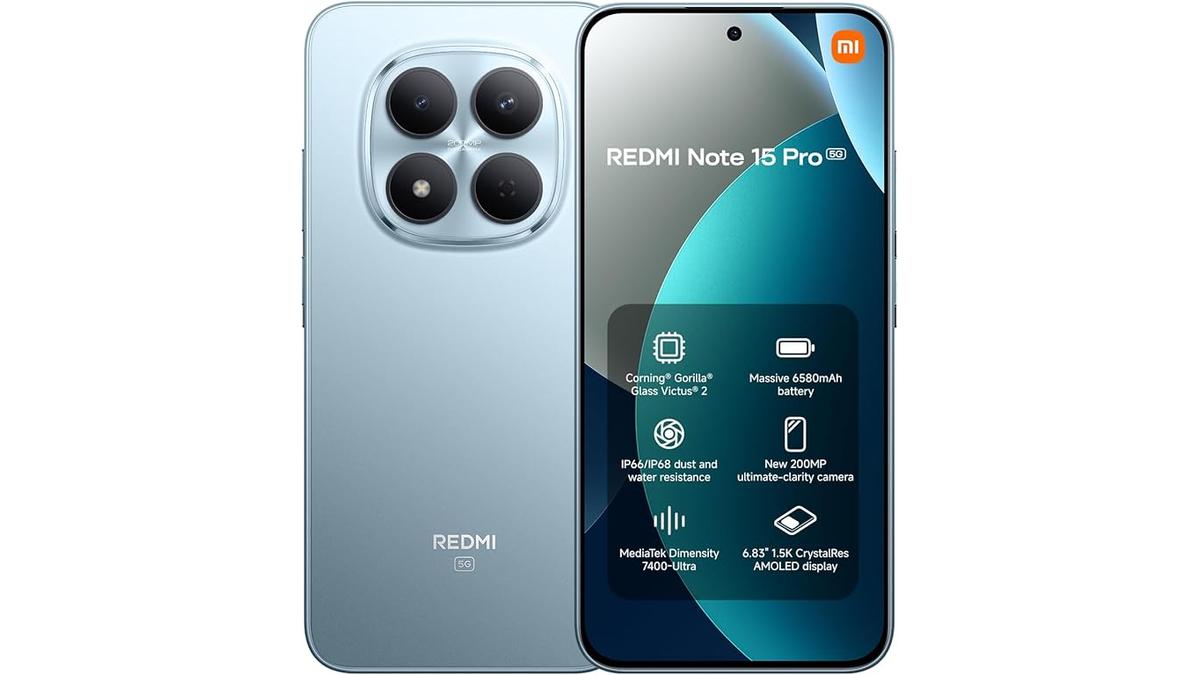Redmi Note 15 Pro 5G Glacier Blue 8GB256GB senza caricabatterie